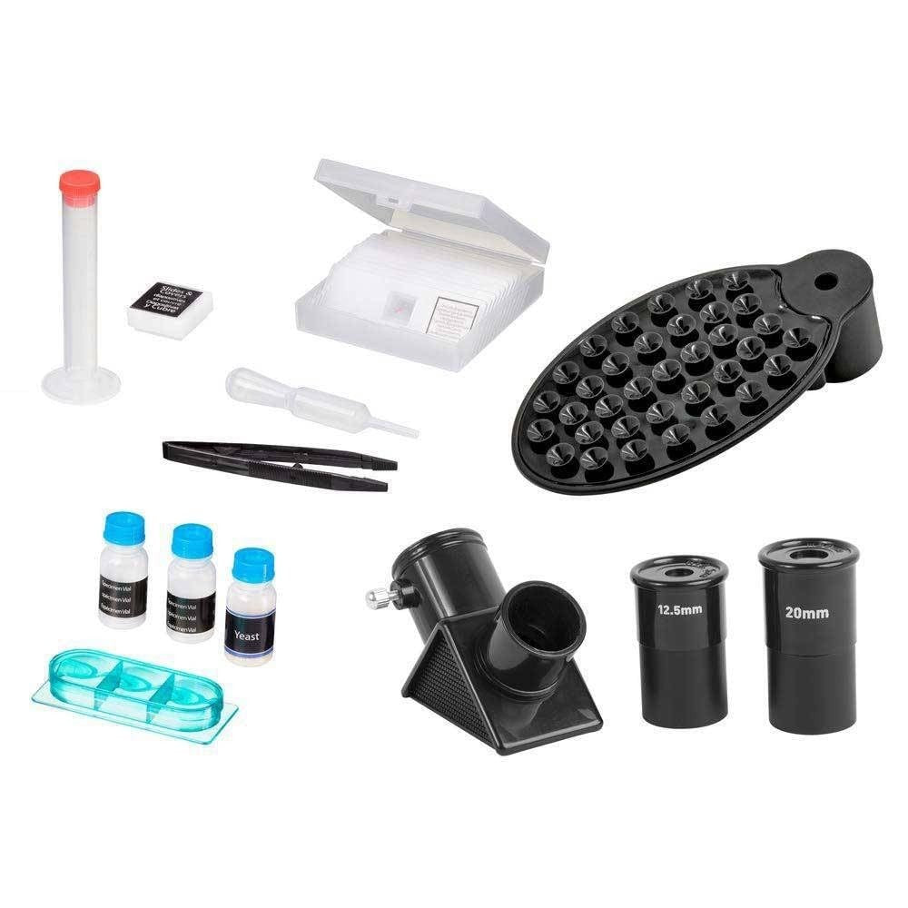 50/600 Telescope & Microscope Kit with Tripod LED Light Battery Powered
