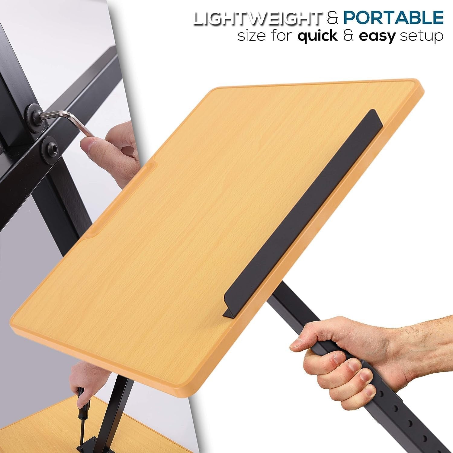 Height Adjustable Floor Lectern Podium Stand Laptop Reading Desk Black