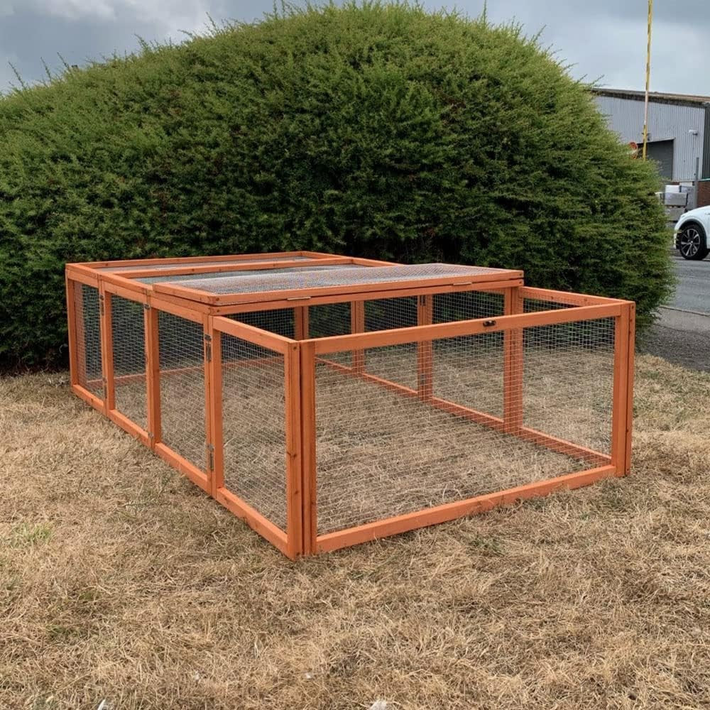 6ft Rabbit Run Outdoor Wooden Exercise Pen Large Secure Enclosure
