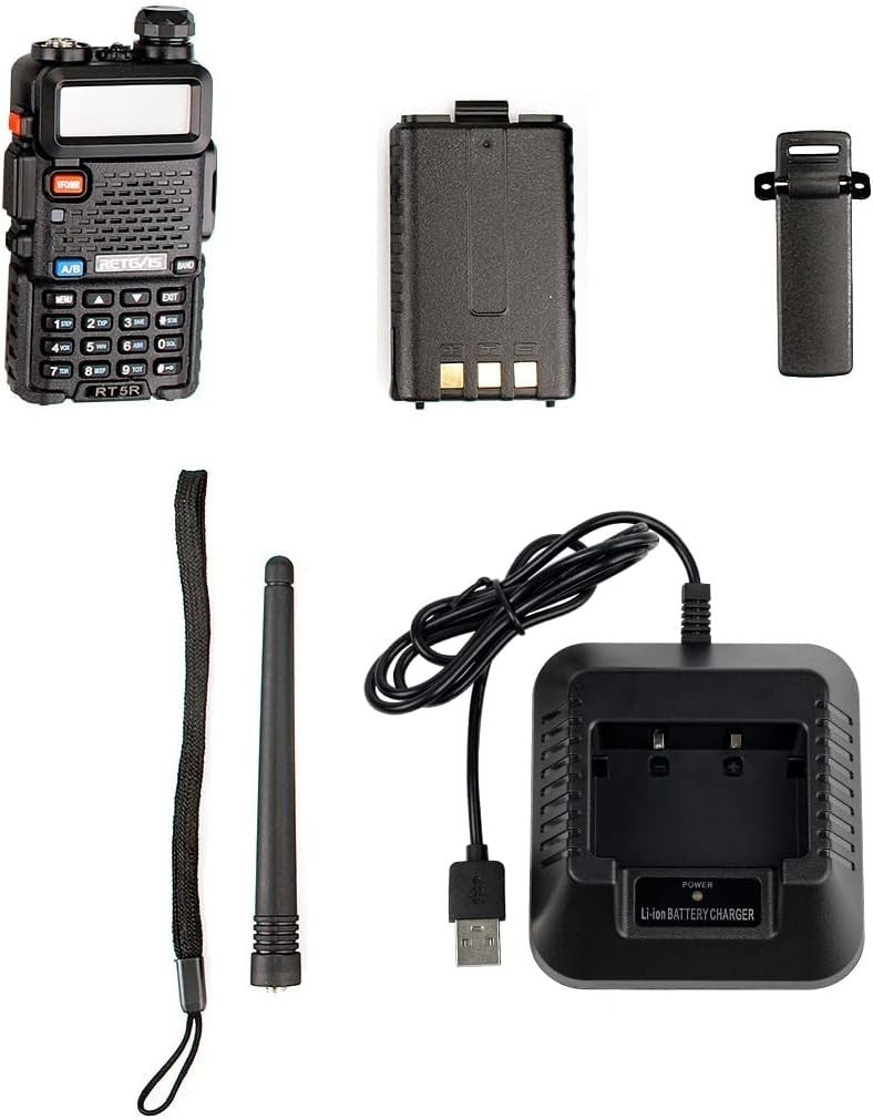 Dual Band Ham Radio Walkie Talkie Long Range 128CH VOX Type-C FM