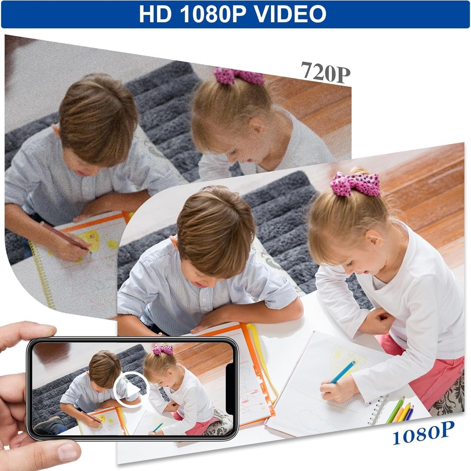 1080P WiFi Home Security Camera Motion Detection Night Vision Remote App