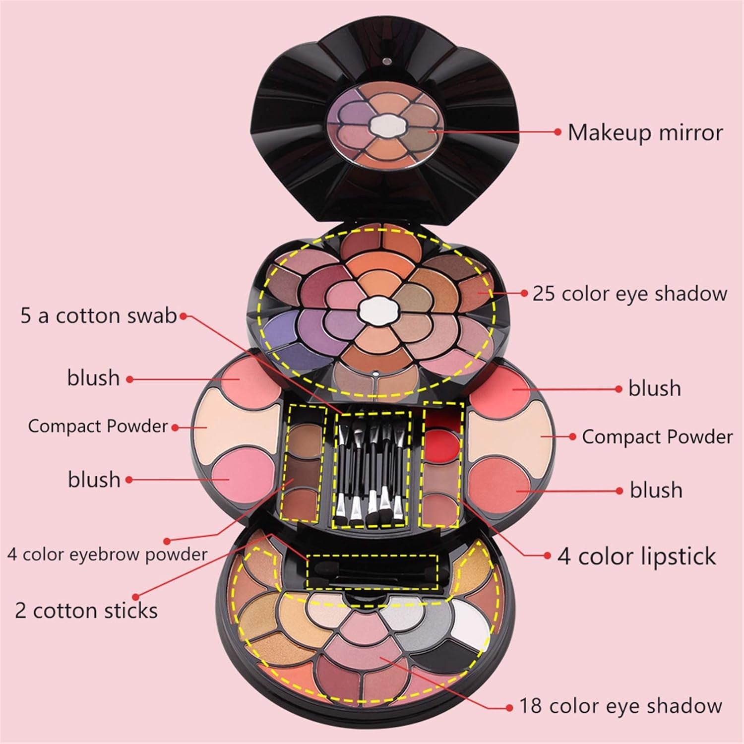 All In One Makeup Set Full Kit Palette Lipstick