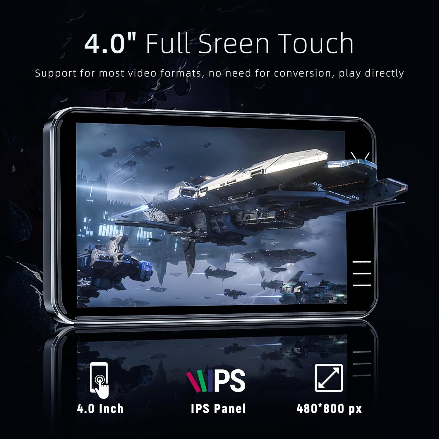 80GB MP3 Player Bluetooth WiFi Spotify MP4 Player with Speaker Camera Speaker