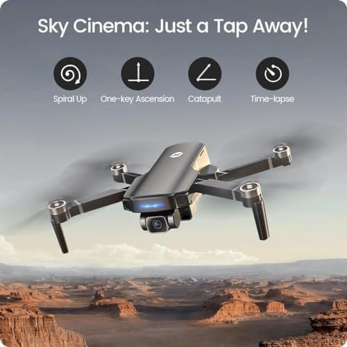 4K GPS Drone w/ 3KM Range Auto Return Follow Me Brushless Motor Foldable