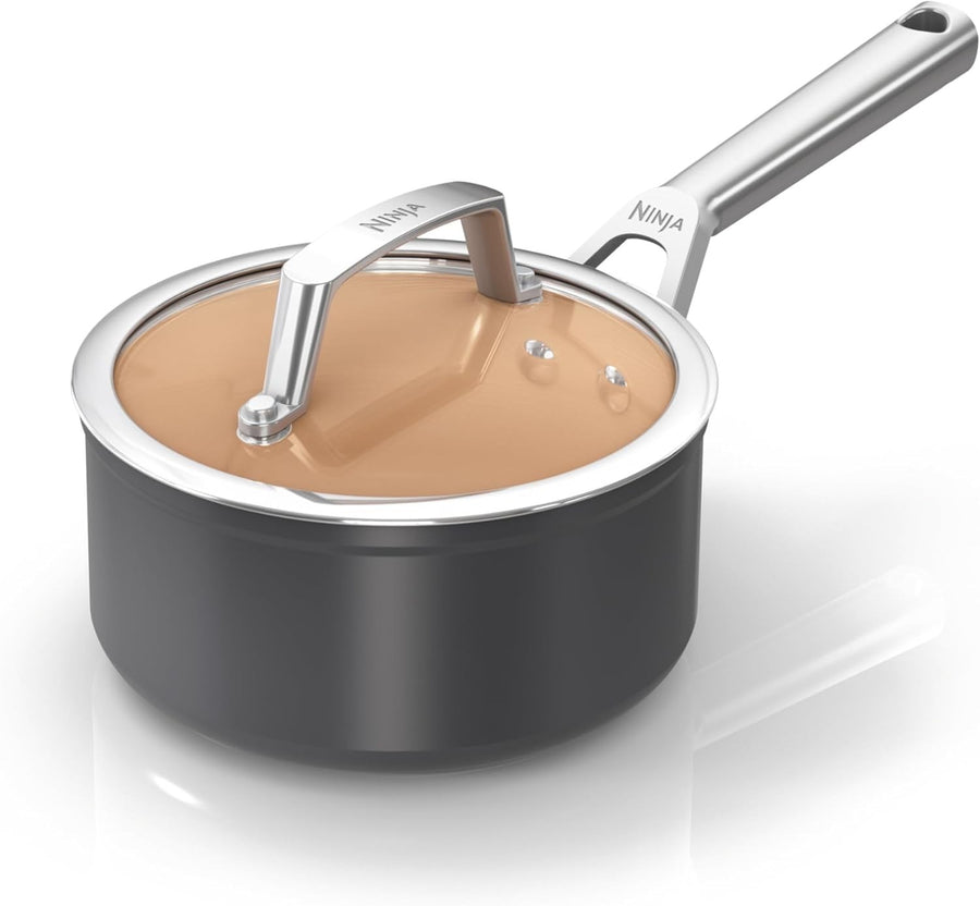 16cm Ceramic Saucepan with Lid – Induction & Oven Safe Non Stick Pan PFAS-Free