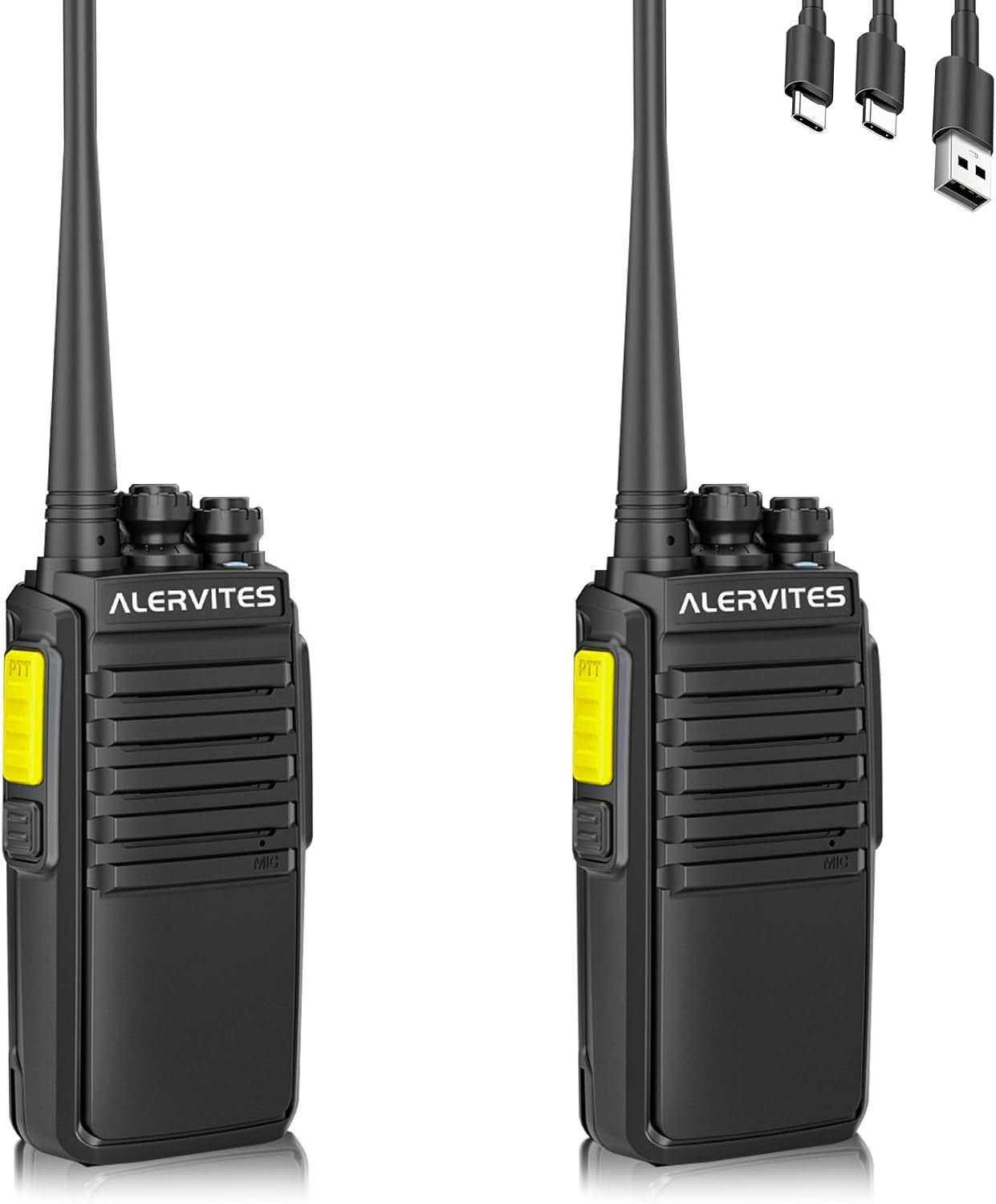 UHF Walkie Talkies 2 Pack Long Range VOX Scan Rechargeable 260 Channel