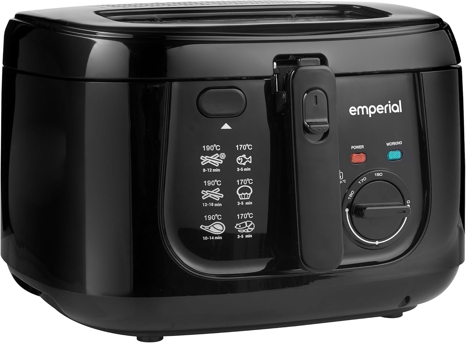 2.5L Deep Fat Fryer 1800W Adjustable Temperature Viewing Window