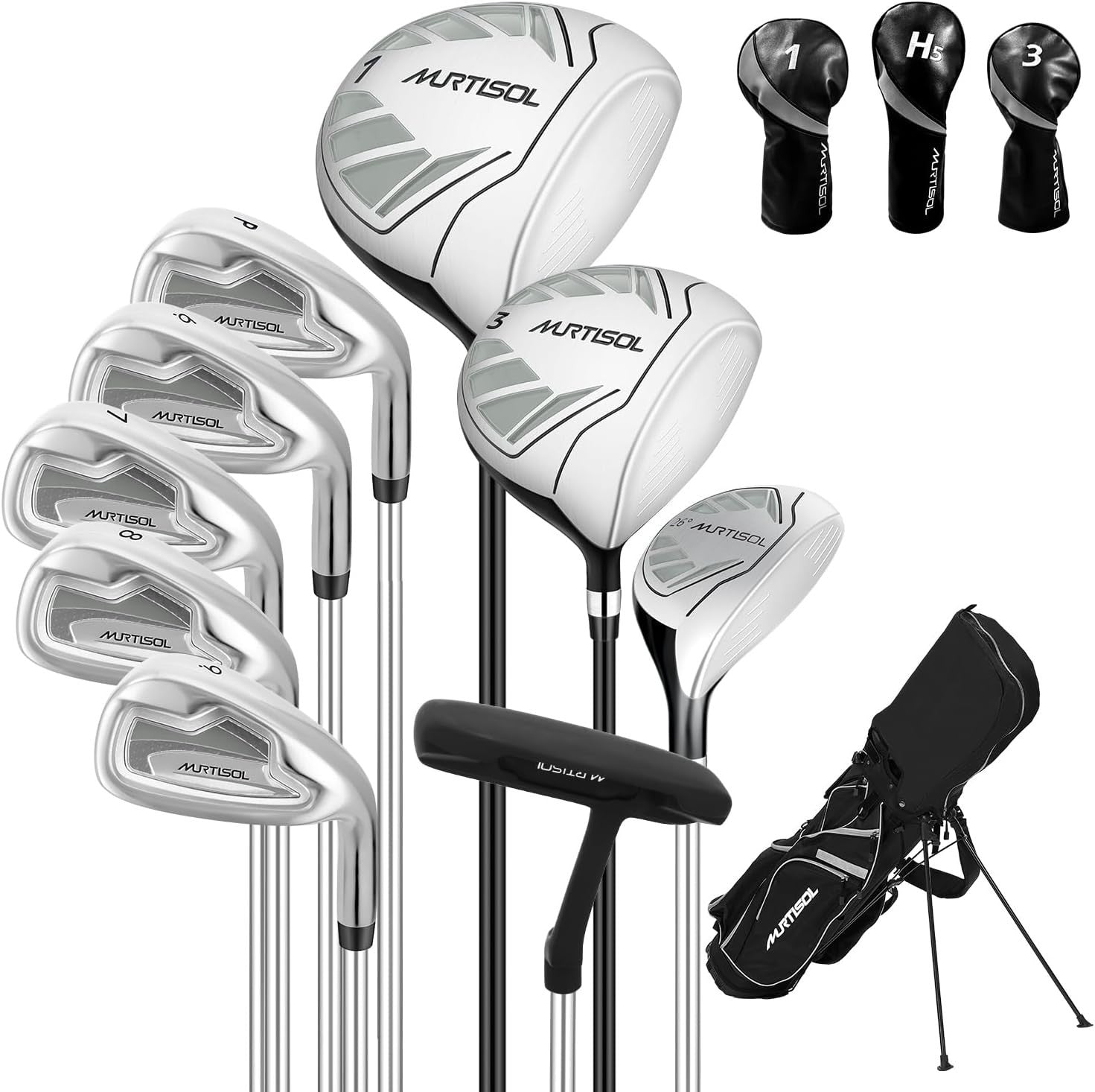 Ladies Right Hand Golf Club Set 10 Piece Driver Irons Putter Bag