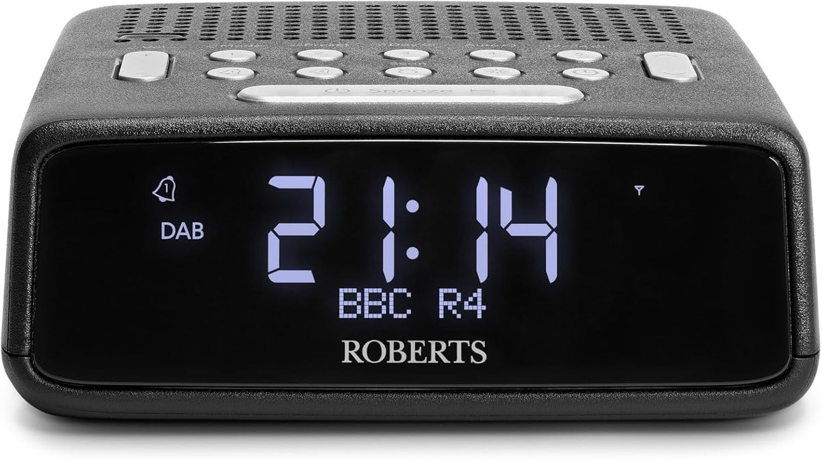DAB+ FM Digital Clock Radio with Dual Alarm USB Charging & LCD