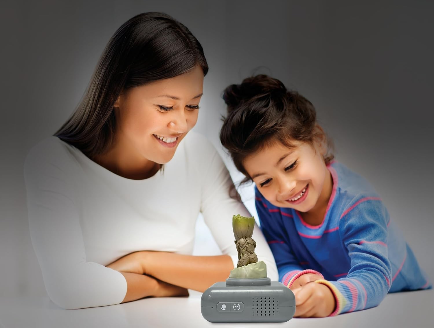 Kids Alarm Clock Night Light LED Display Snooze Sounds Gift