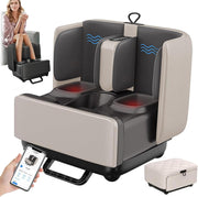 2-in-1 Foot & Calf Massager with Heat | Shiatsu, Kneading, App-Controlled