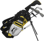 Kids Golf Club Set Ages 3–5 Right Hand Junior Graphite Stand Bag Yellow