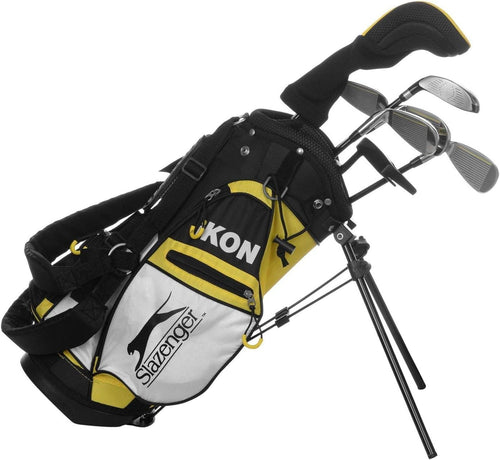 Kids Golf Club Set Ages 3–5 Right Hand Junior Graphite Stand Bag Yellow