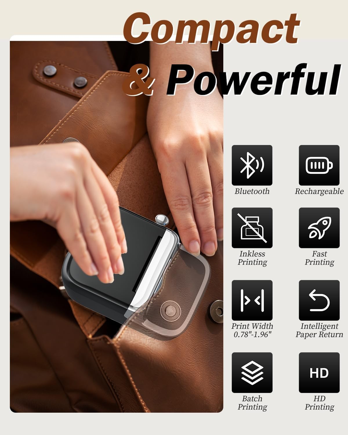 Phomemo M150 Label Maker Machine Bluetooth Thermal Sticker Printer