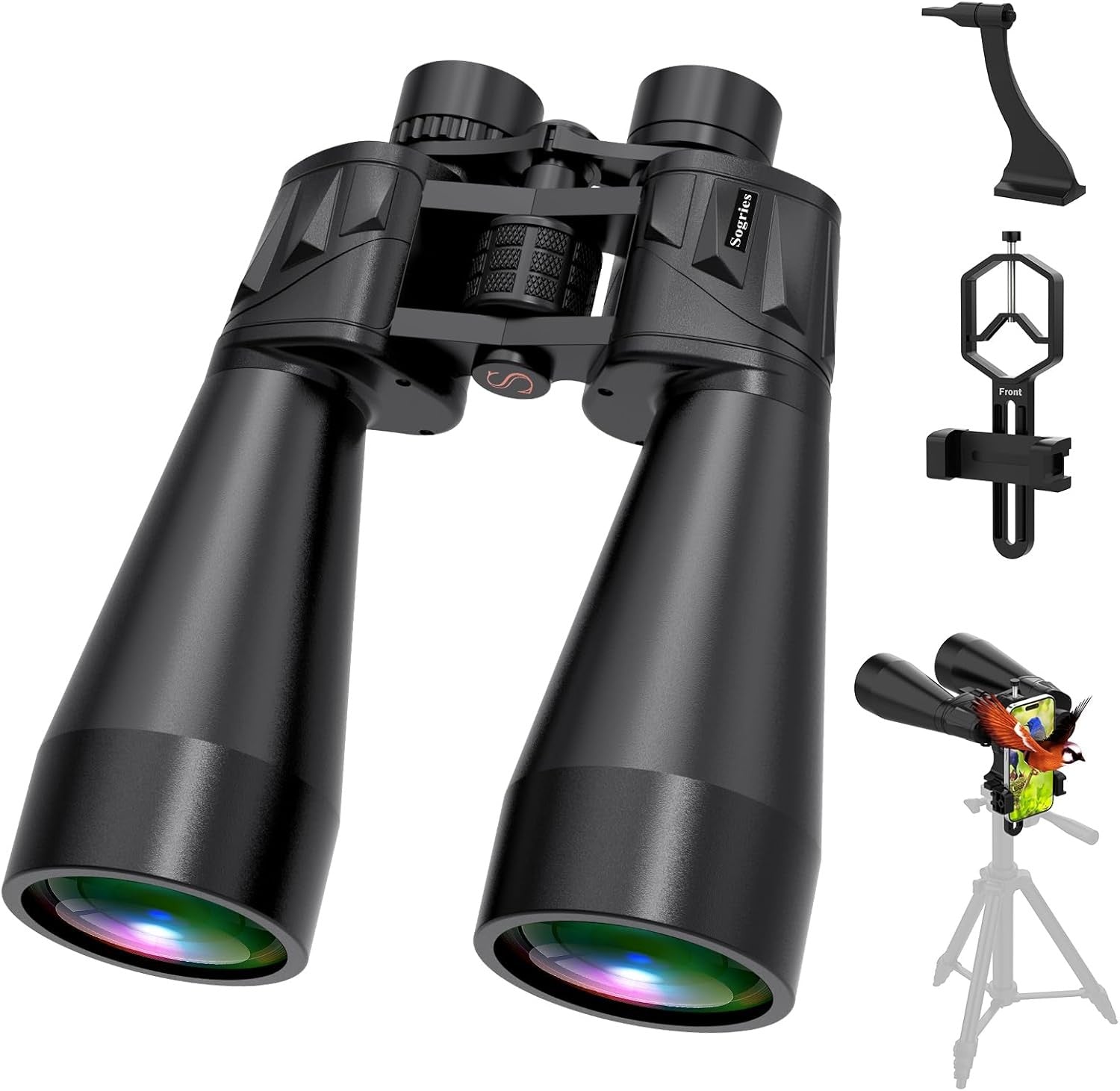 18x70 HD Astronomy Binoculars Waterproof Fogproof Tripod Phone Adapter Long Rang