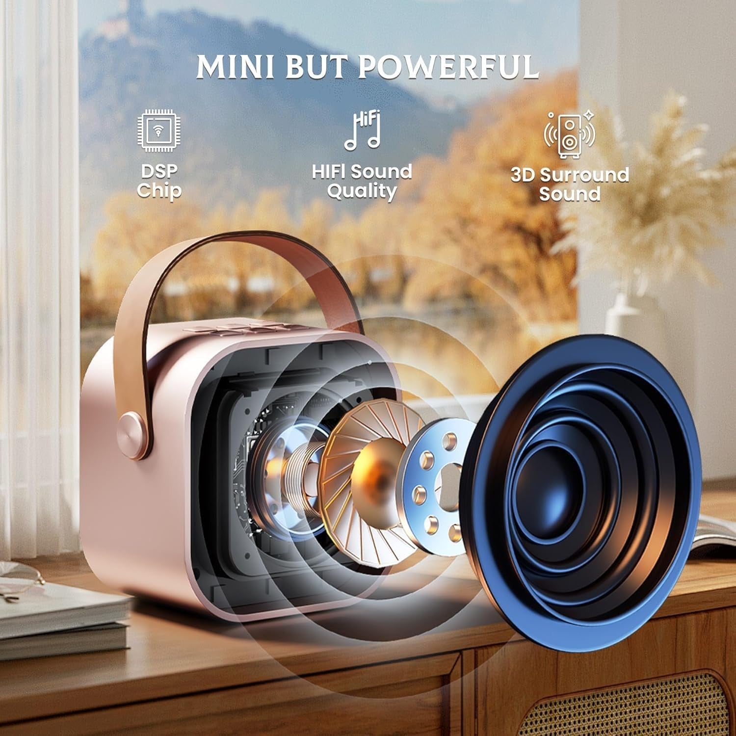 Kids Karaoke Machine with 2 Mics Bluetooth Voice Changer