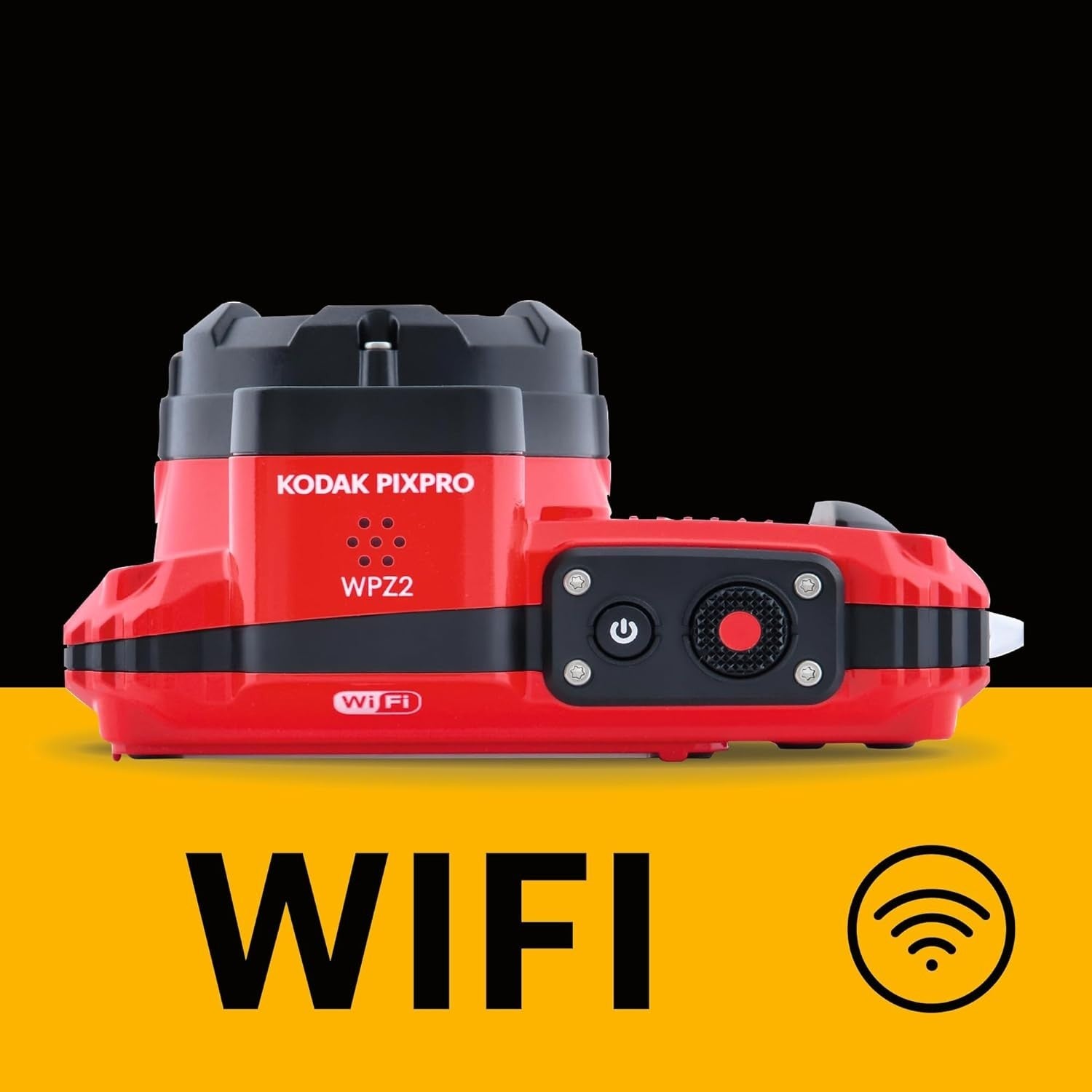 Waterproof Digital Camera 4X Zoom Optical Stabilisation Red Compact