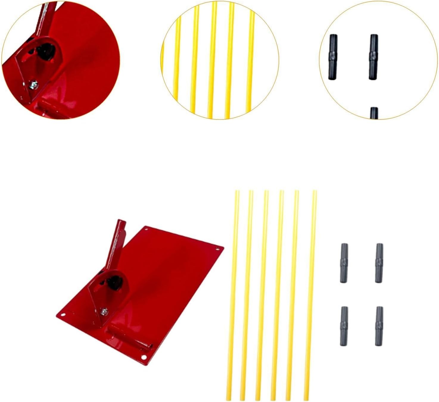 Golf Alignment Stick Holder Plate Swing Trainer Posture Corrector