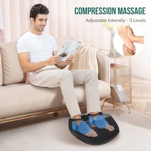 Shiatsu Foot Massager with Heat, Compression & Vibration, Deep Kneading