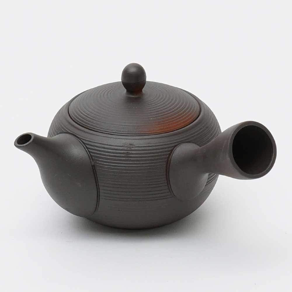 Japanese Kyusu Teapot 350ml Tokoname Clay Ceramic Tea Pot Brown