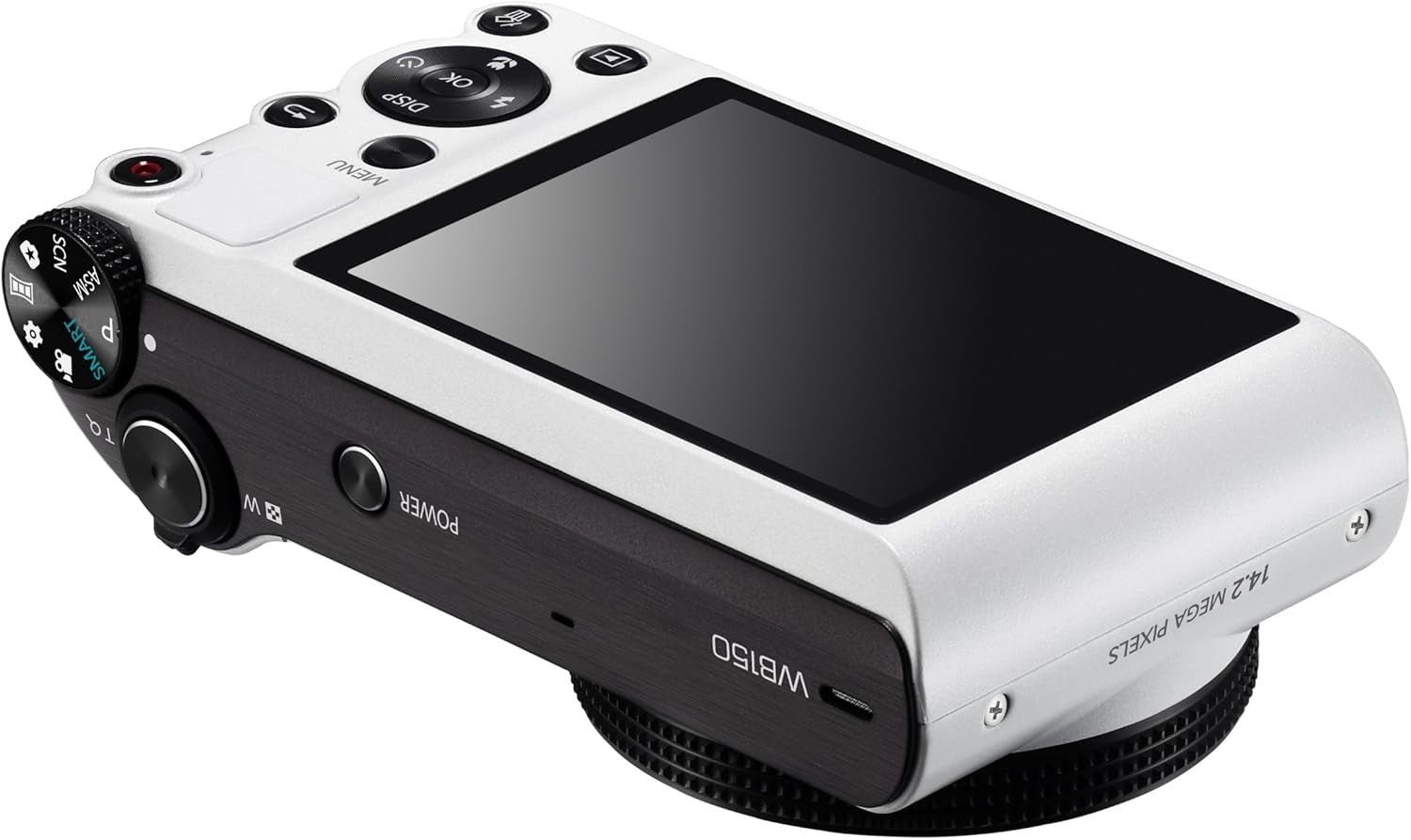 14.1MP Compact Digital Camera 18X Optical Zoom 3.0" LCD White