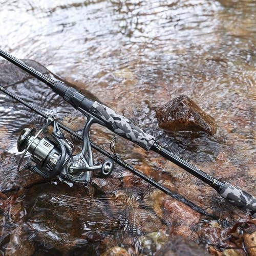 Premium 2-Section Spinning Rod & Reel Combo for Freshwater Bass Fishing