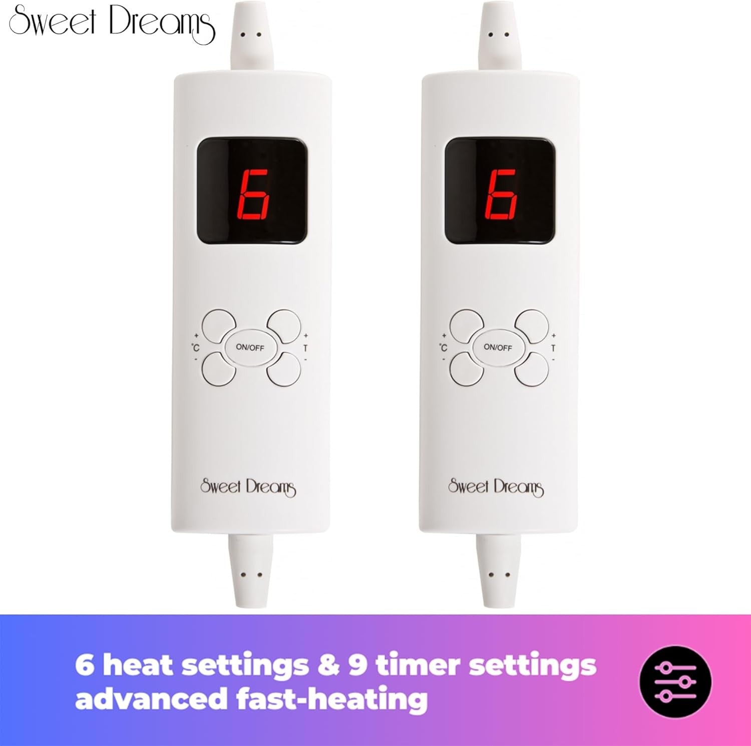 Double Electric Underblanket Dual Control Luxury Fleece Fast Heat Auto Off