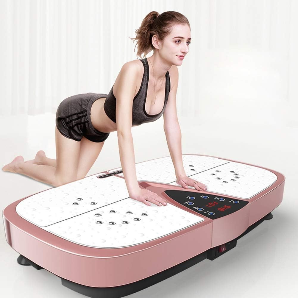 Ultra Slim Vibration Plate Trainer Touch LED Bluetooth Home Fitness