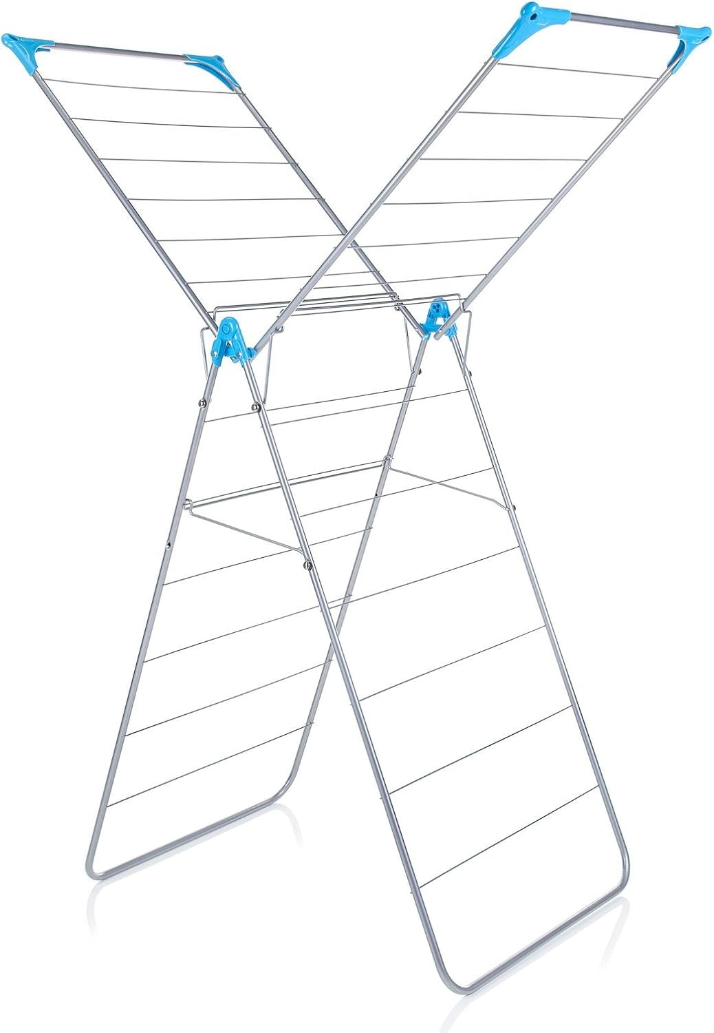 Winged Clothes Airer Folding Indoor Drying Rack Large Capacity Space Saving