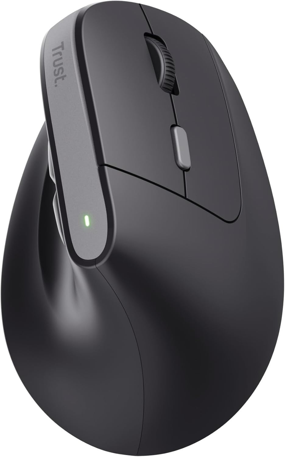 Rechargeable Vertical Ergonomic Mouse 2400 DPI 6 Button USB Black