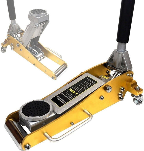 1.5 Ton Low Profile Aluminium Trolley Jack Dual Pump Fast Lift 85–355mm Light