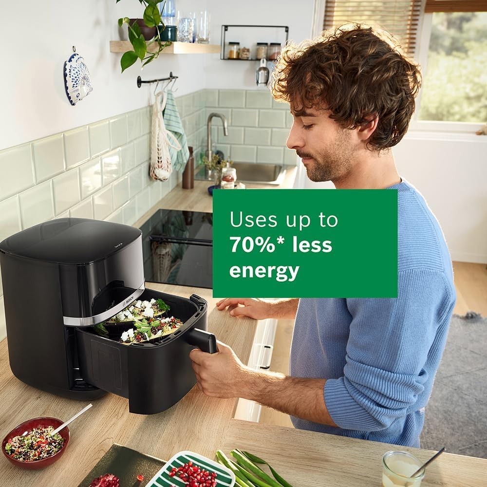 6.1L XL Air Fryer 9in1 Dual Heating Grill Set Defrost Keep Warm