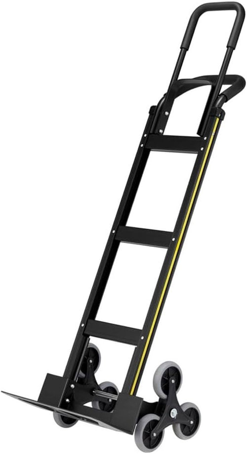 Heavy Duty Aluminum Stair Climber Hand Truck 150kg 3 Wheel Dolly Cart