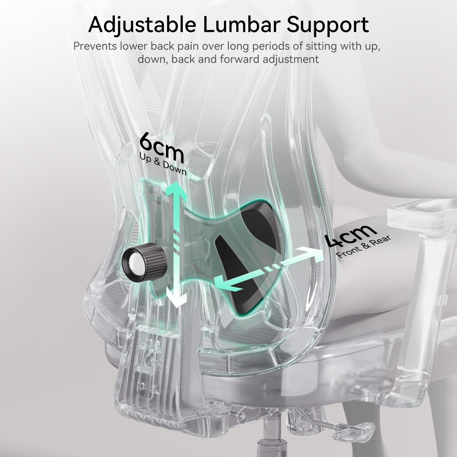 Ergonomic Mesh Office Chair Lumbar Support Adjustable Desk Rolling High Back