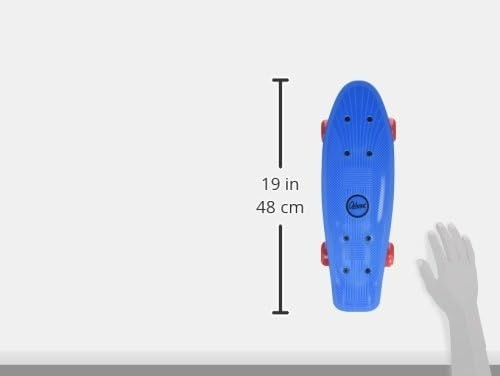 17" Plastic Kids Skateboard Mini Cruiser Bright Colours Lightweight