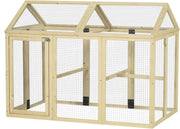 Large Wooden Chicken Run Coop Combinable Pet Playpen Outdoor 1–3 Hens