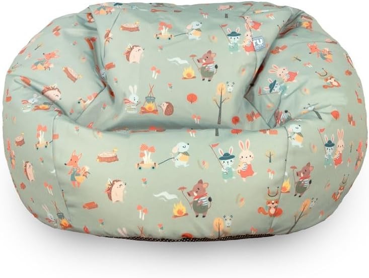 Kids Bean Bag Chair Water Resistant Outdoor Indoor Soft Cozy Playroom Seat