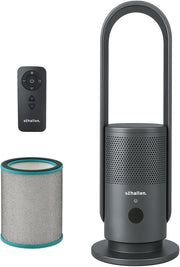 Bladeless Tower Fan 31-Inch Air Purifier 9-Speed Remote Control with HEPA Filter