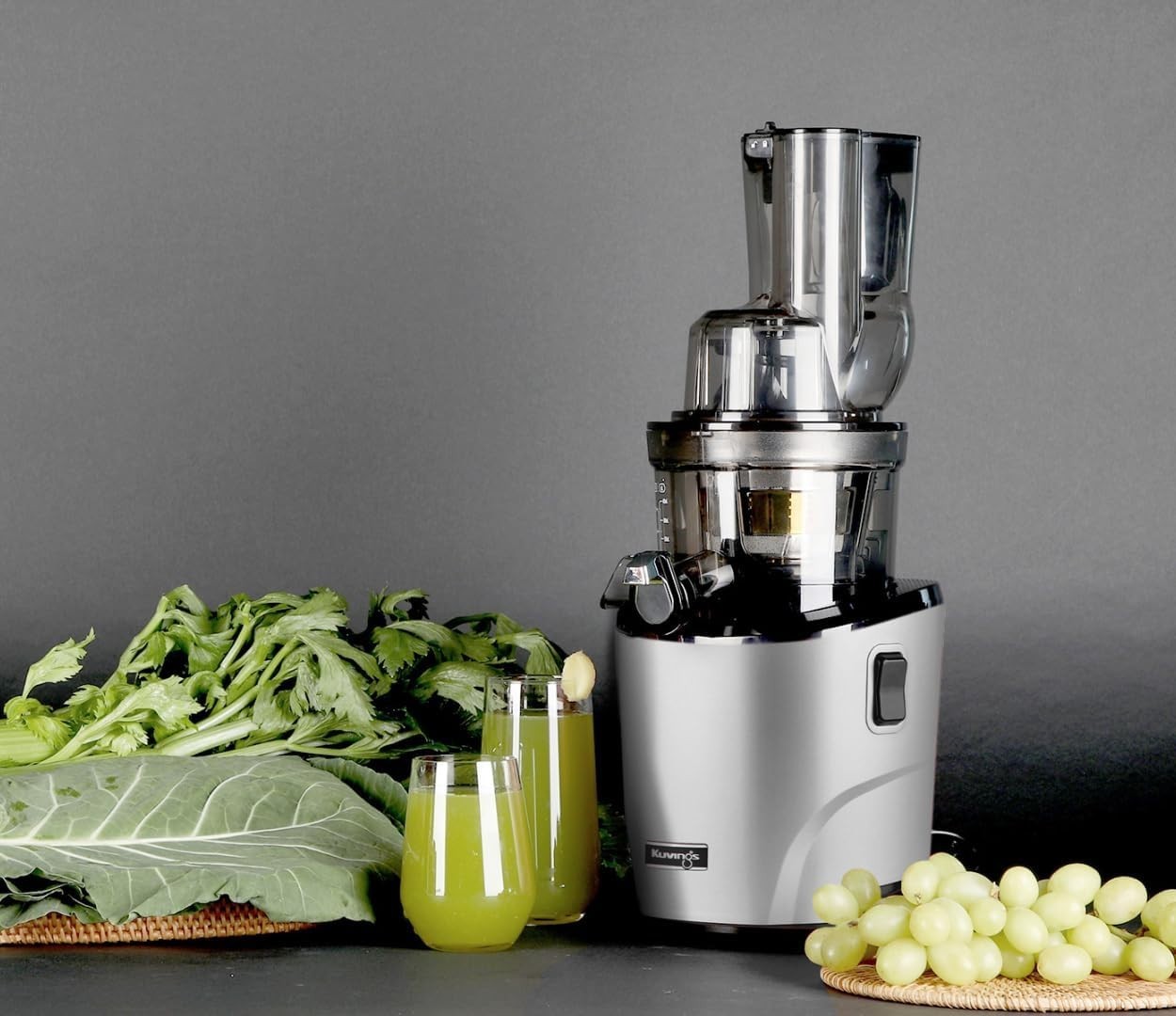 Cold Press Slow Juicer Auto Cutting Wide Feed Chute BPA Free Quiet