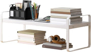 Stackable Desktop Organizer Metal Storage for Office & Kitchen