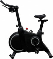 Magnetic Indoor Exercise Bike w/ LCD Display, Adjustable Seat, Quiet Belt Drive