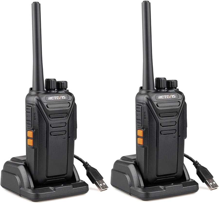 Long Range Walkie Talkies 2 Pack PMR446 Rechargeable VOX 2 Way Radios