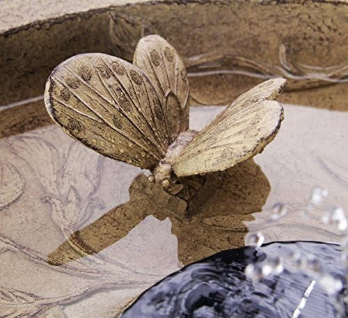 Solar Bird Bath Water Fountain 84cm | LED Light Garden Feature Feeder
