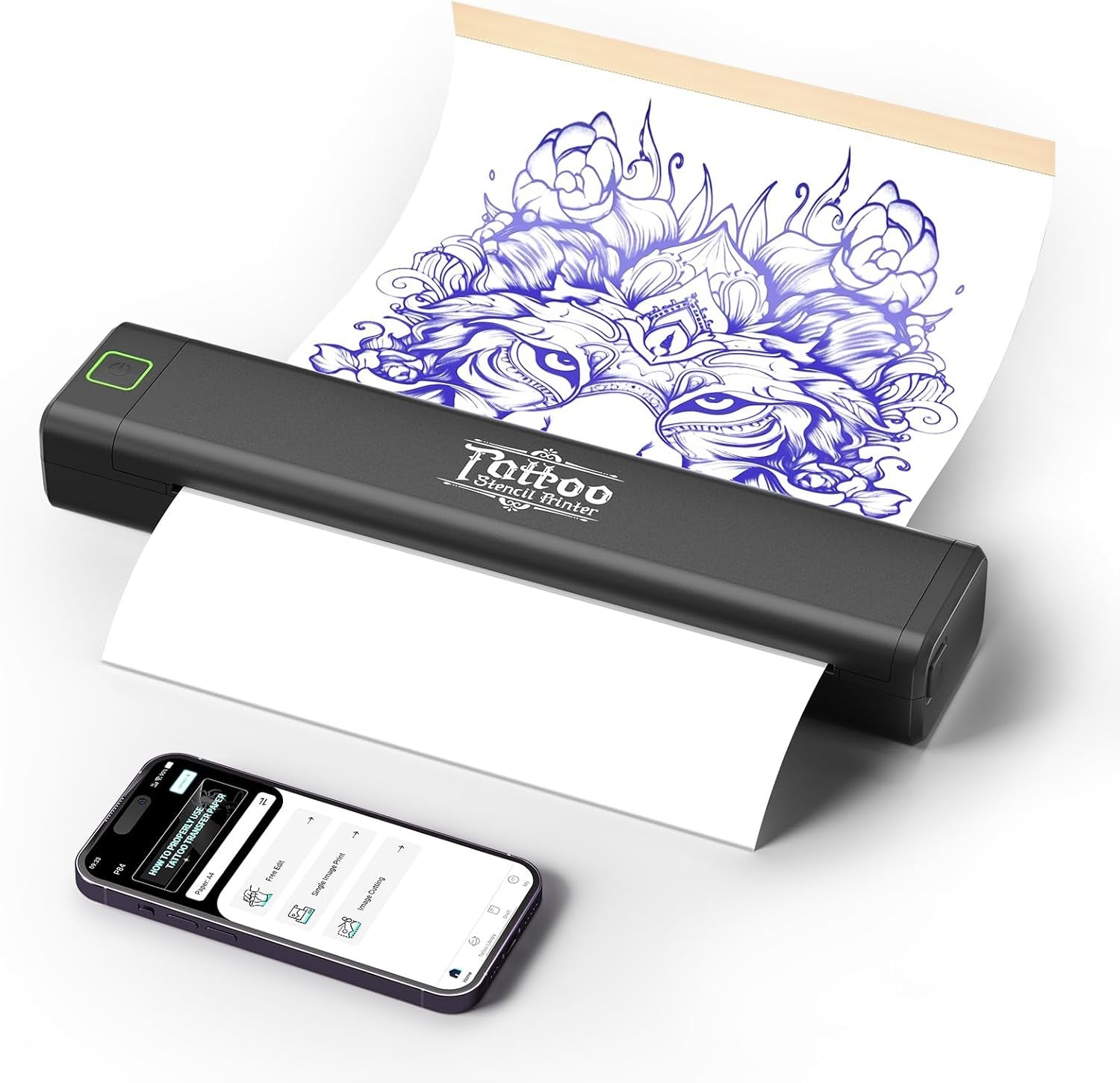 Thermal Tattoo Stencil Printer Wireless Portable Tattoo Kit For Artists