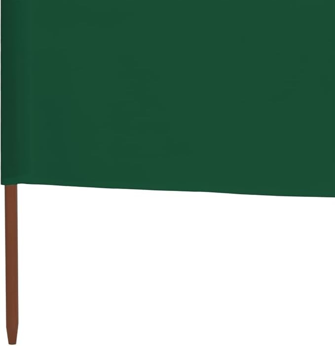 Green 3-Panel Wind Screen 400x120cm Outdoor Privacy Divider Garden Shelter