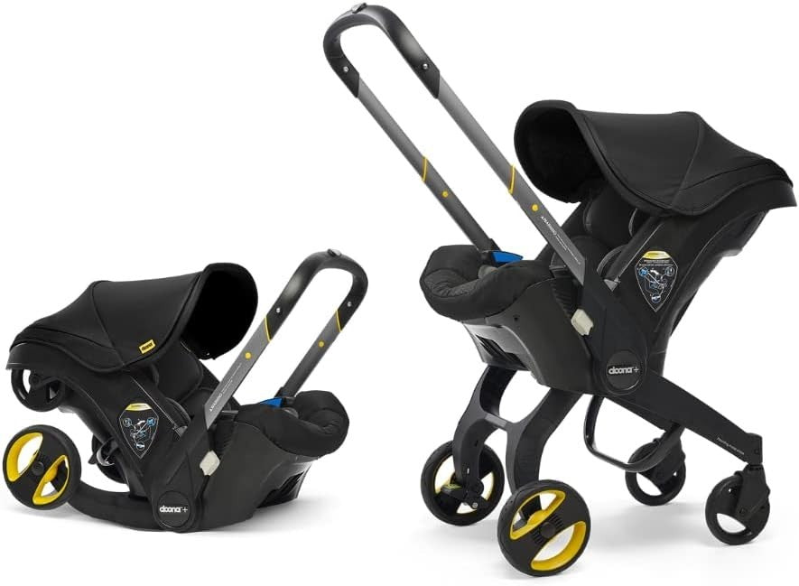 Convertible Baby Car Seat Stroller 0+ Rear Facing 5 Point Harness Black
