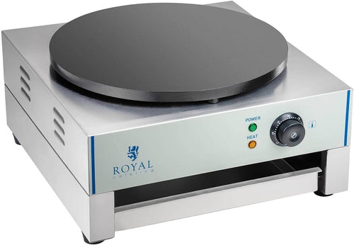 Commercial Crepe Maker 3000W Cast Iron Plate | Pro Pancake Griddle 40cm