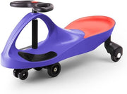 Kids Wiggle Car Ride On Scooter Balance Toy Steering Wheel Purple 120kg