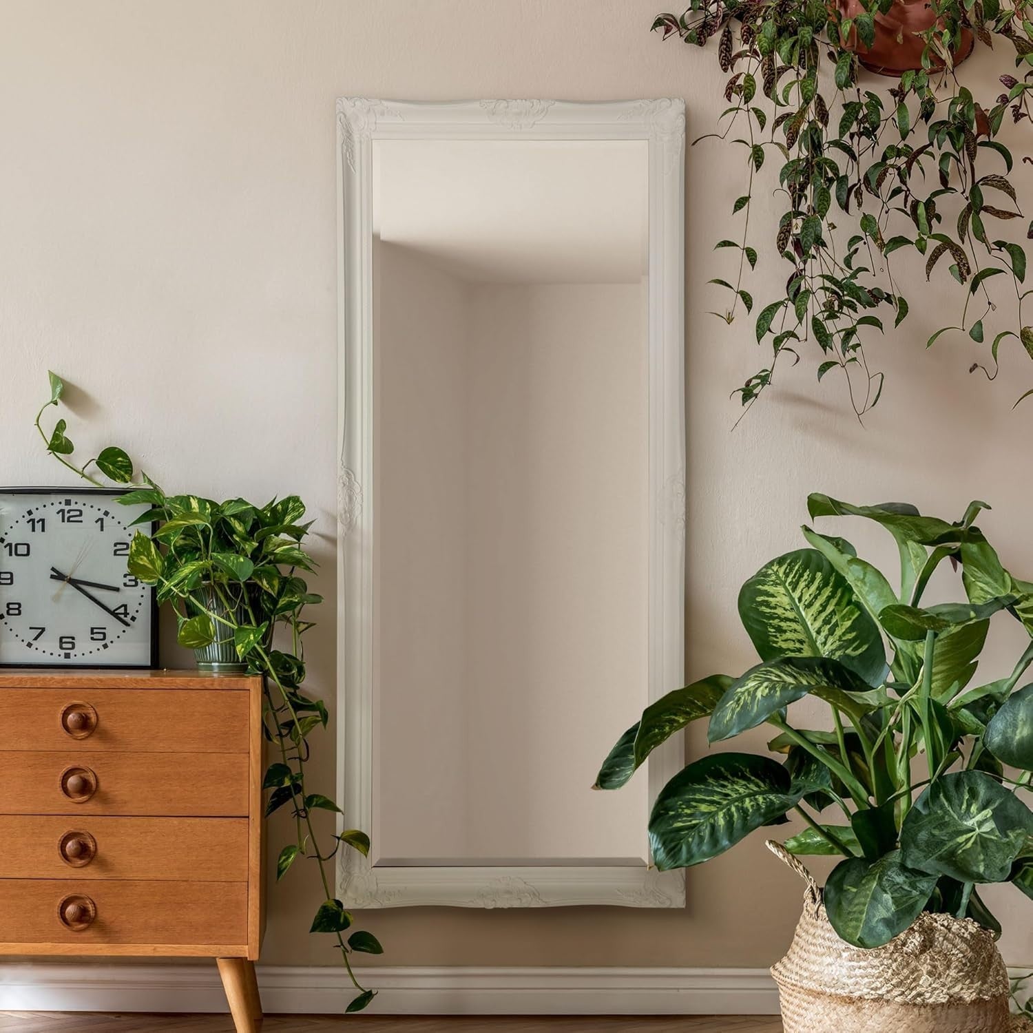 Large Full Length Wall Mirror White 168x76cm Leaner Dressing Decor