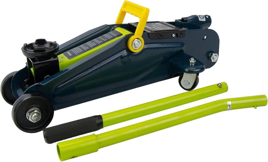 2 Tonne Hydraulic Trolley Jack Car Vehicle Lifter 135–330mm Heavy Duty Green